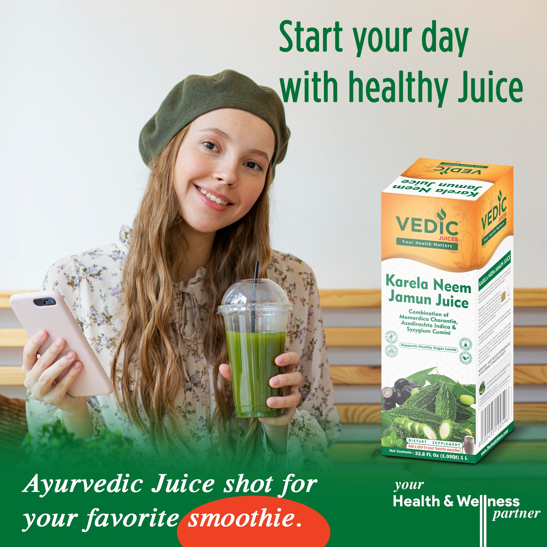 Vedic Regular Karela Neem Jamun Juice