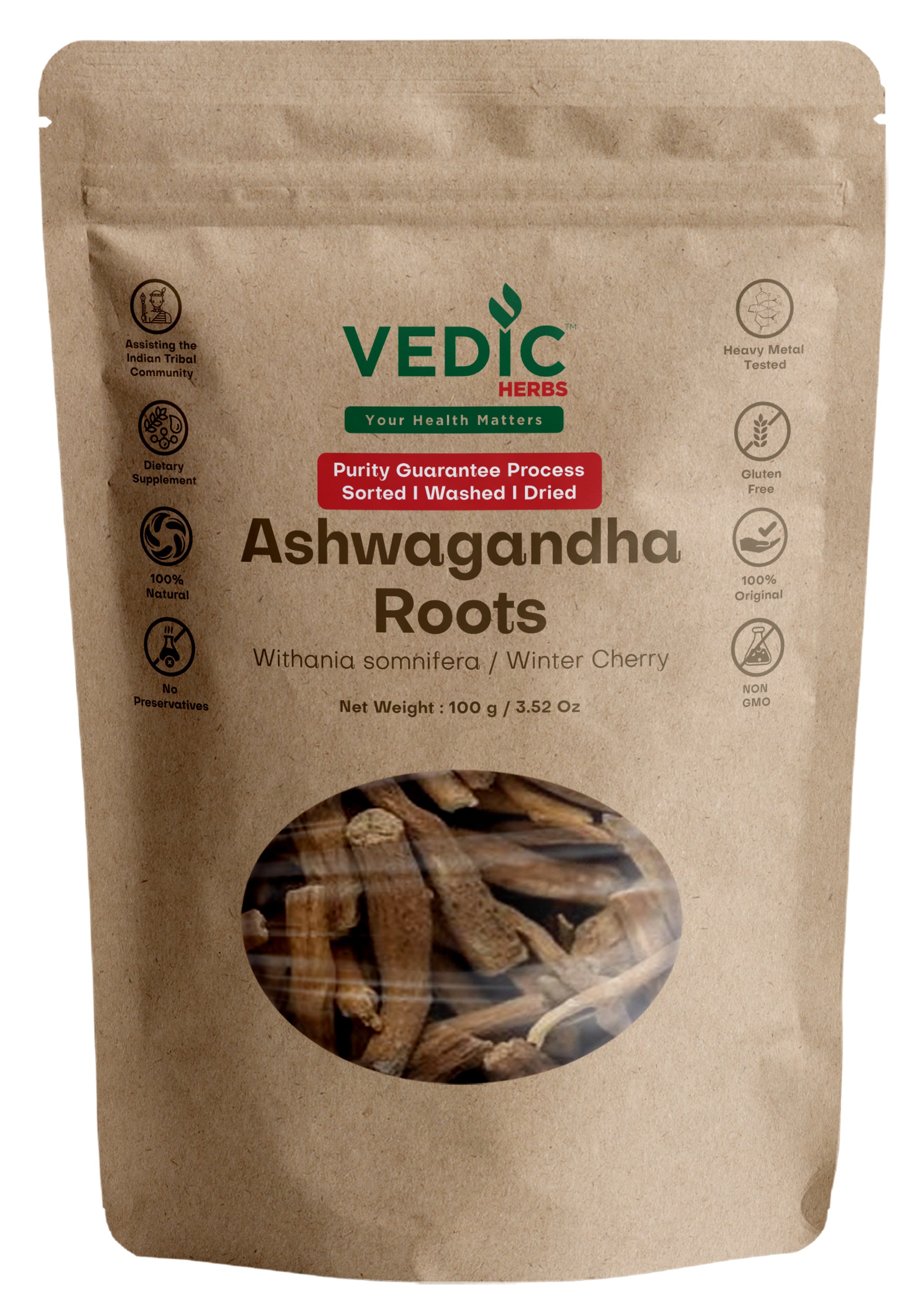 Vedic Herbs Ashwagandha Roots