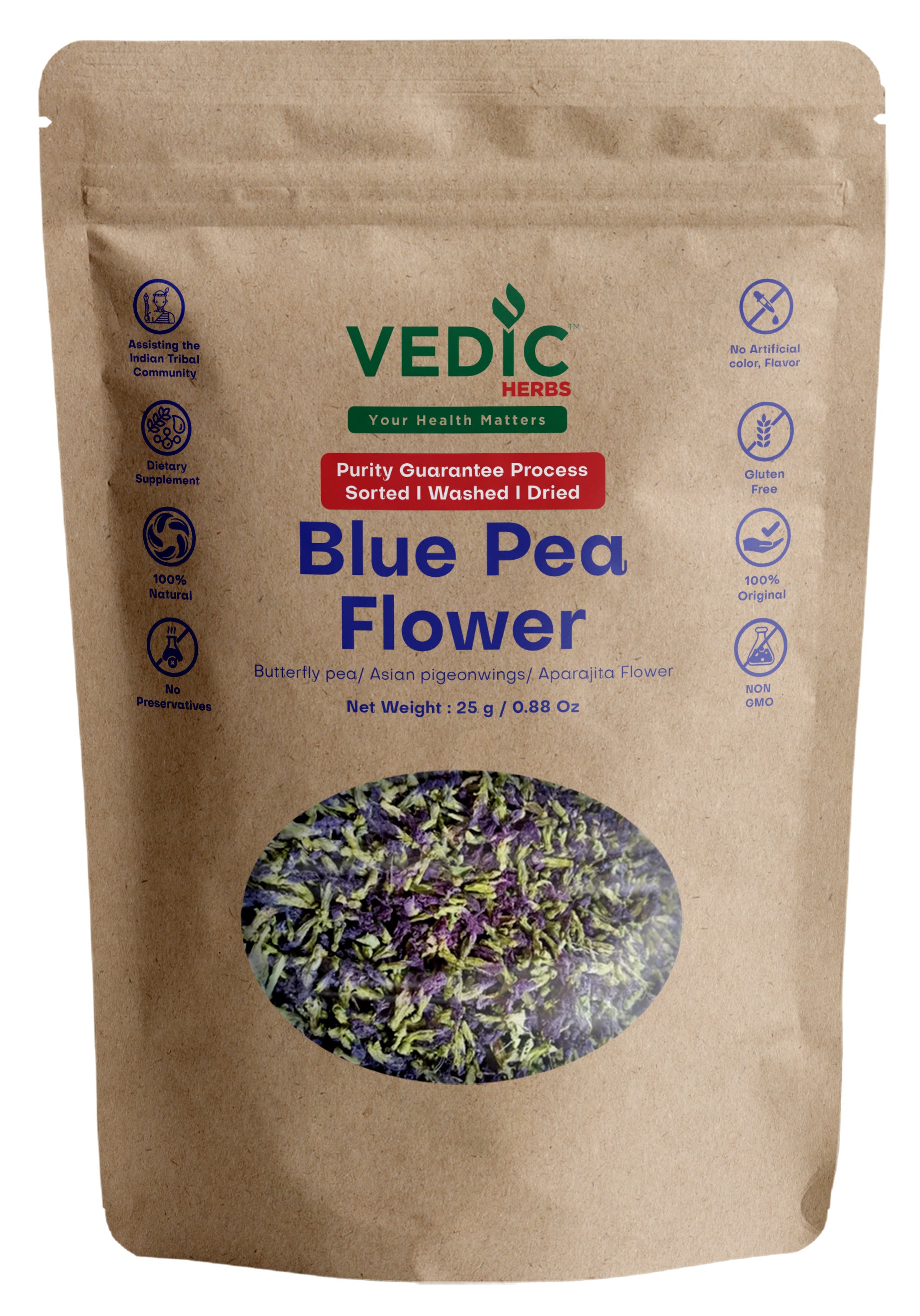 Vedic Herbs Blue Pea flower