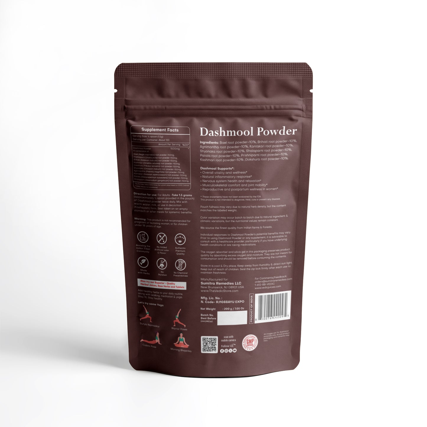 Vedic Dashmool Powder 200 G