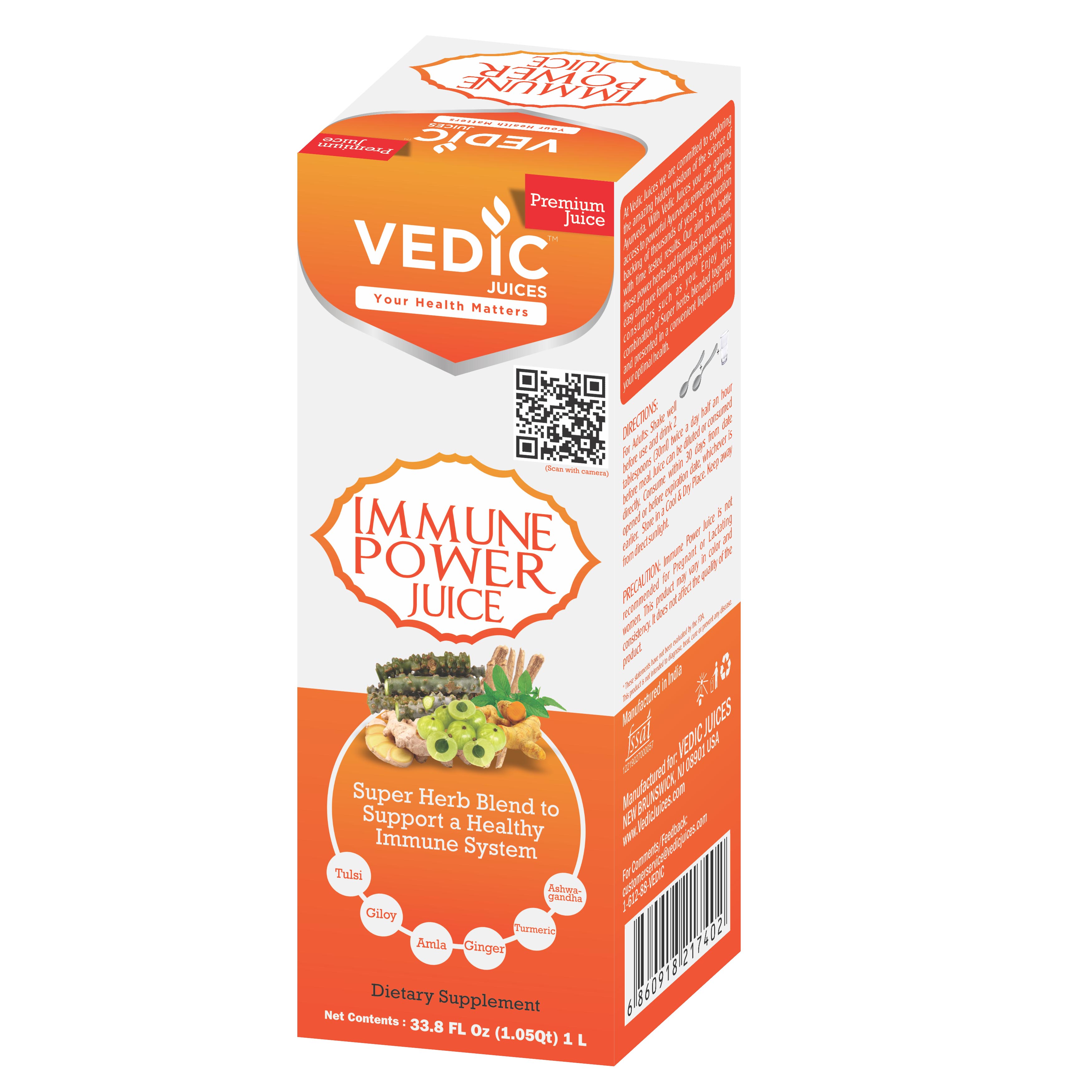 Vedic Immune Power Juice 1L | Powerful Multi-Herb Blend for Immunity