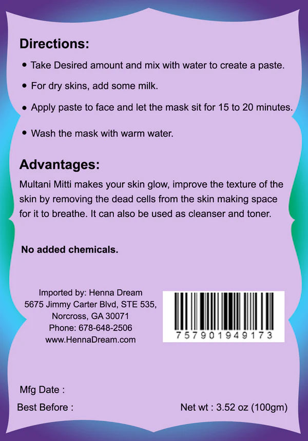 Henna Dream Multani Mitti