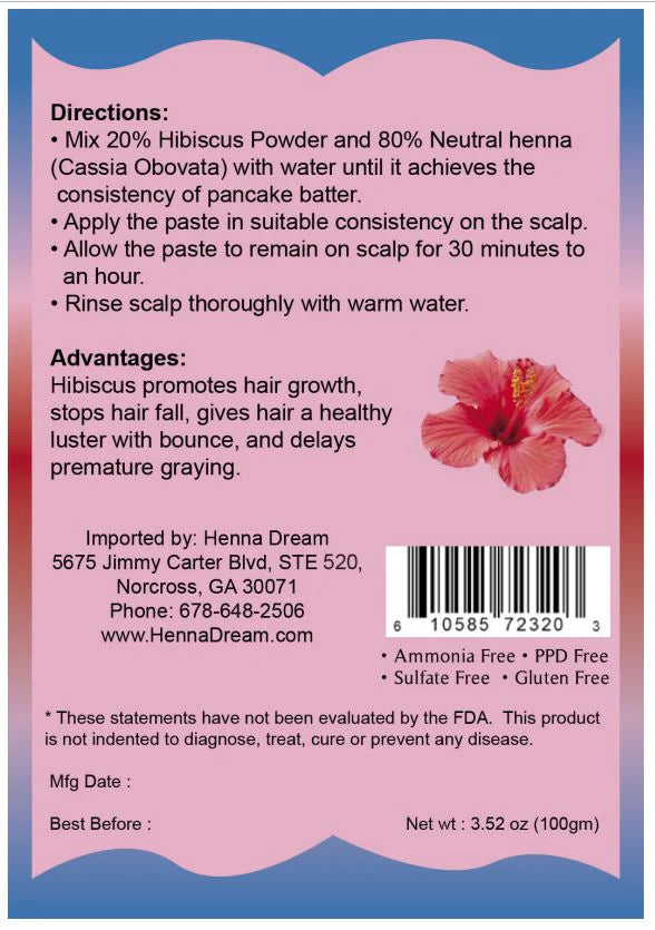 Henna Dream Hibiscus Powder