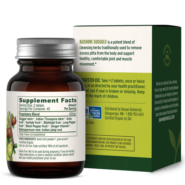 Banyan Botanicals Kaishore Guggulu tablets - The Vedic Store