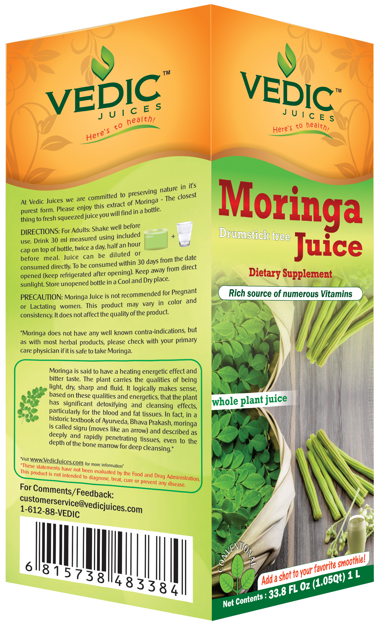 Vedic Moringa Juice | Rich Source of Numerous Vitamins