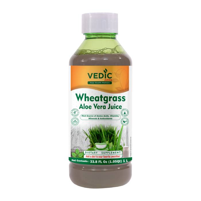 Vedic Regular Aloe Vera Wheatgrass Juice
