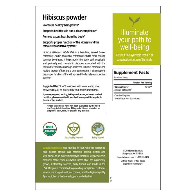 Banyan Botanicals Hibiscus powder