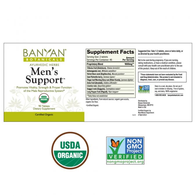 Banyan Botanicals Men's Support tablets