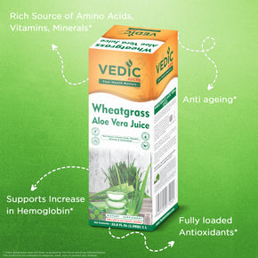 Vedic Aloe Vera Wheat grass Juice