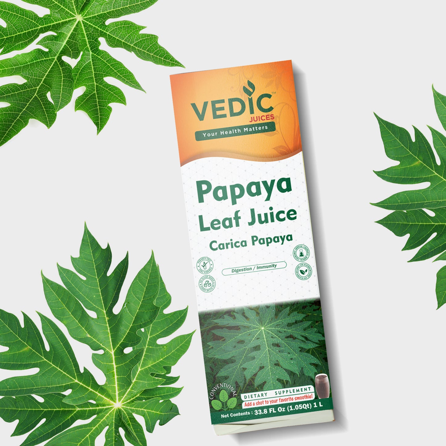 Vedic Regular Papaya Leaf Juice