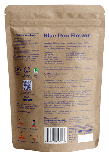 Vedic Herbs Blue Pea flower - The Vedic Store