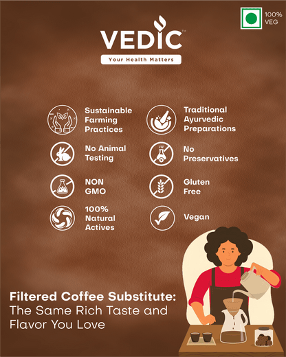 Vedic Coffee, Sliming Instant Ayurvedic Coffee, Garcinia Infused