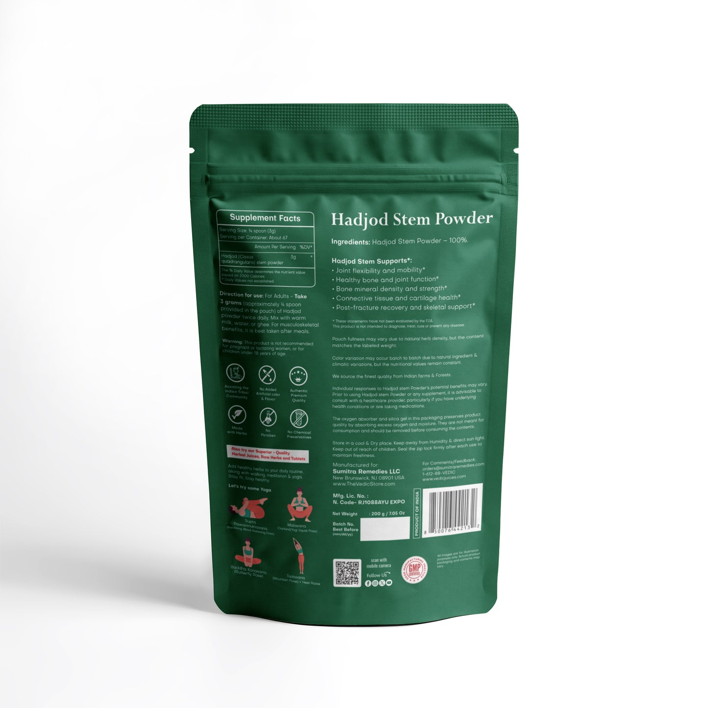 Vedic Hadjod Stem Powder 200 gms