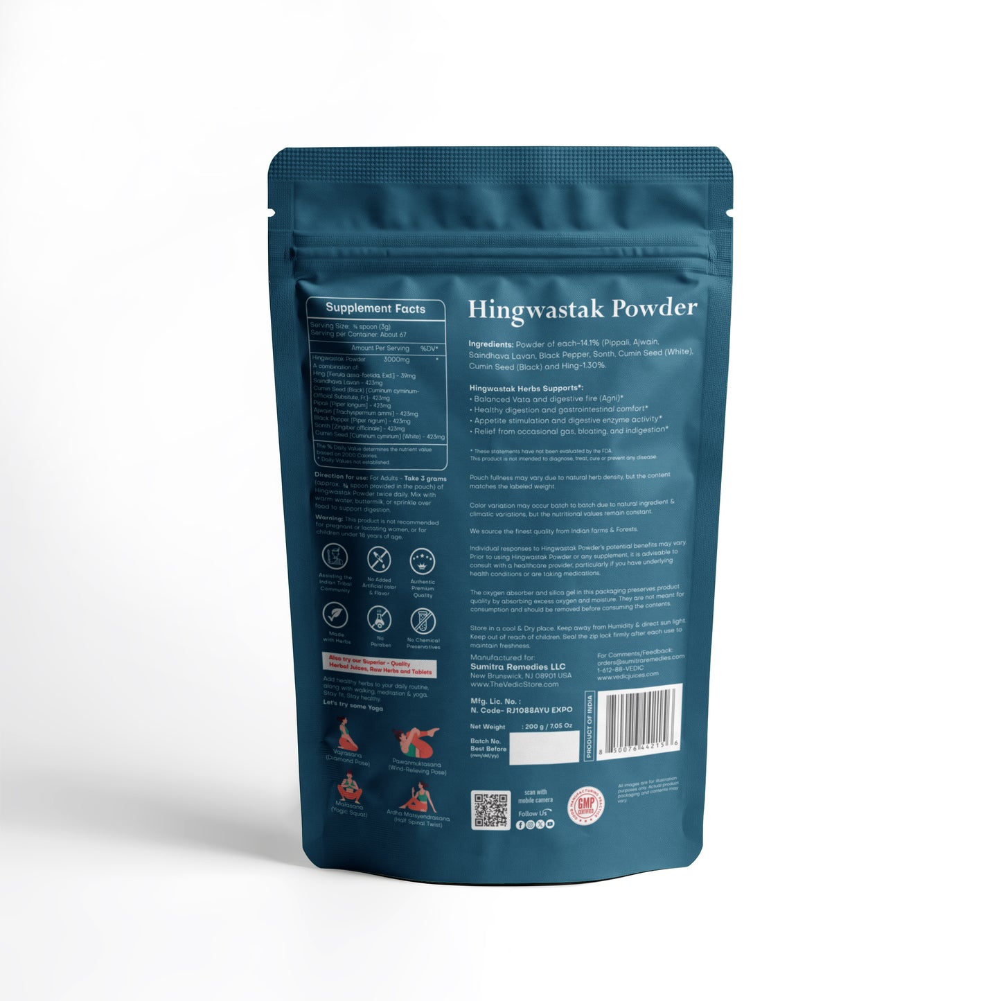 Vedic Hingwastak Powder 200 gms