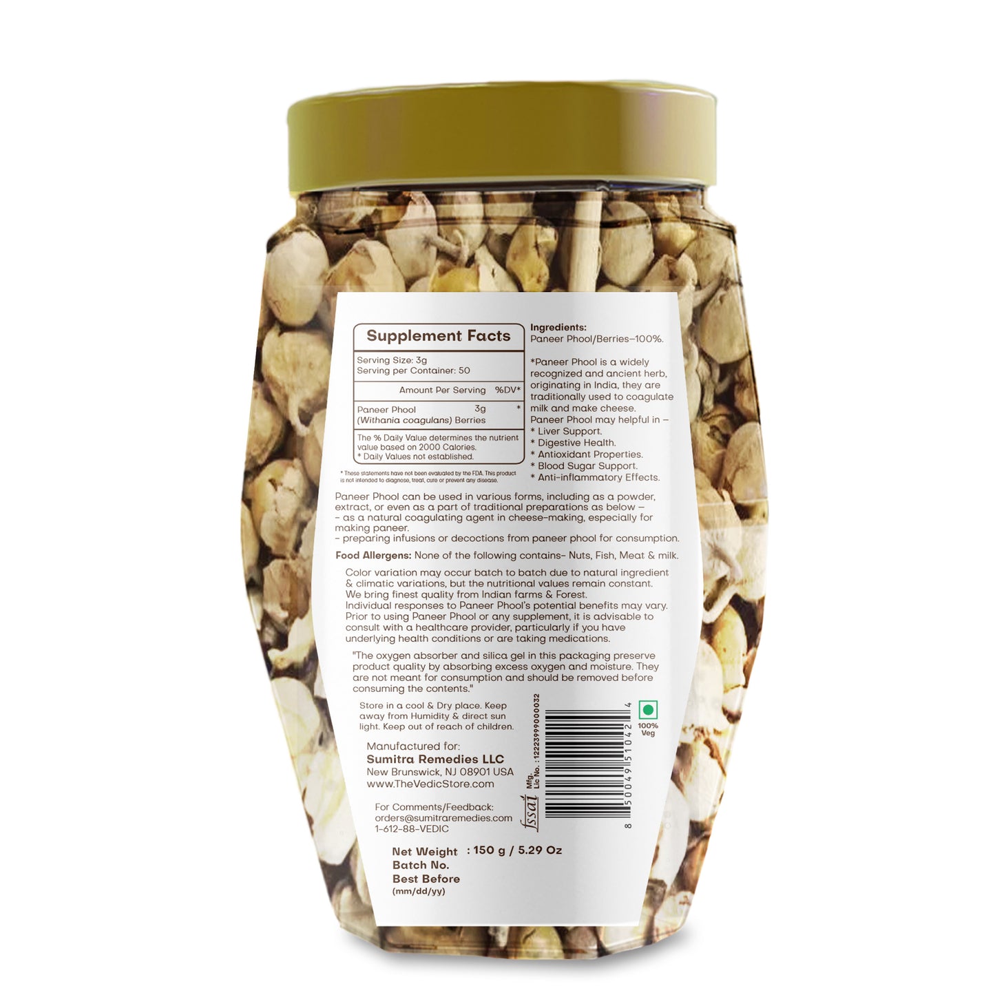 Vedic Herbs Paneer phool - The Vedic Store