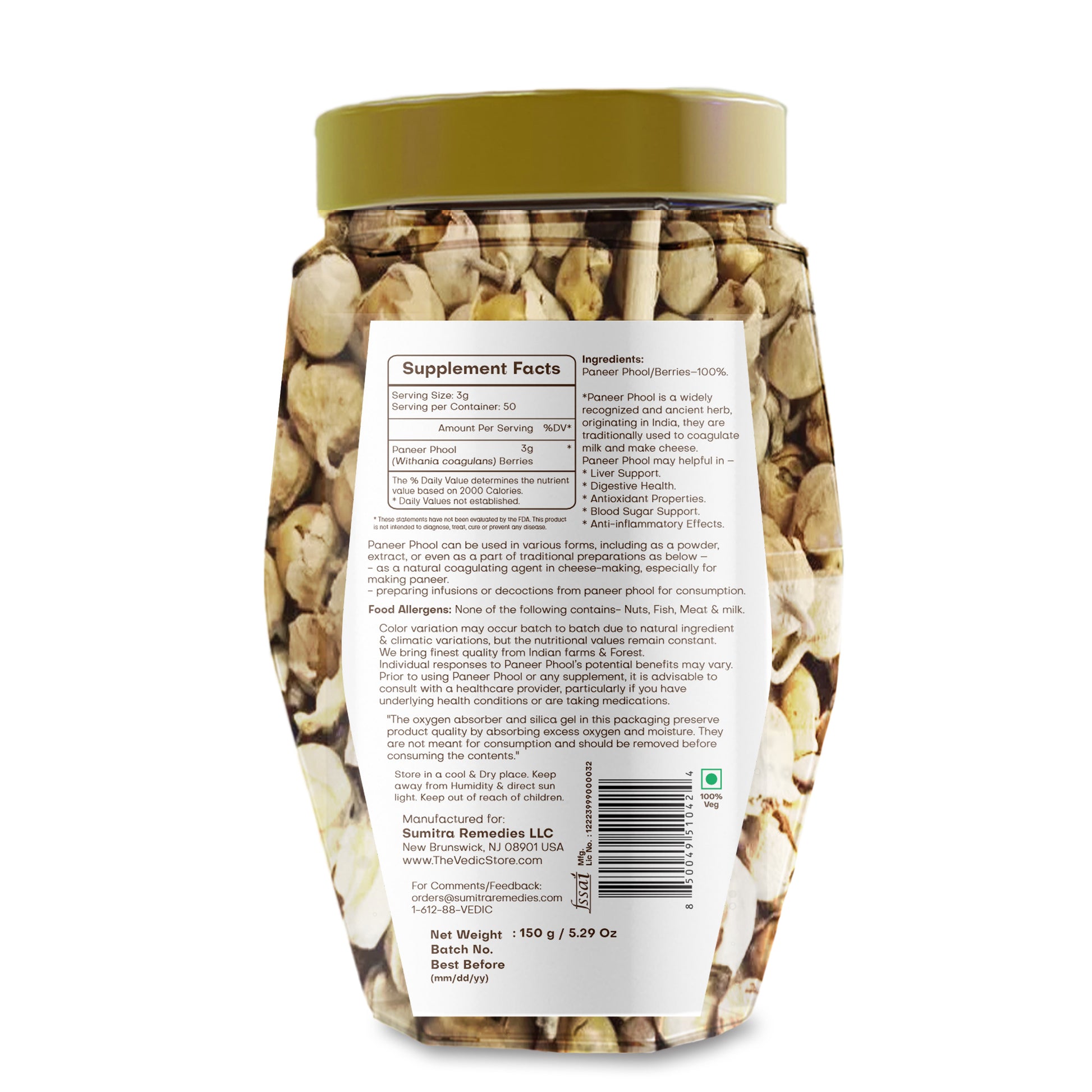 Vedic Herbs Paneer phool - The Vedic Store