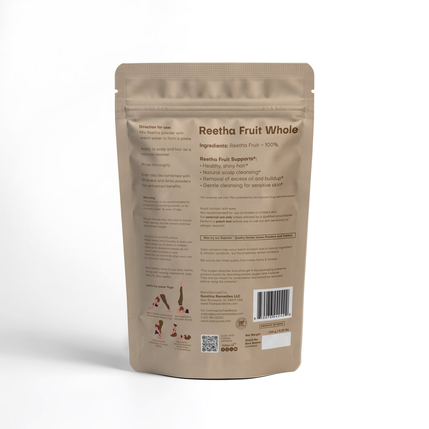 Vedic Reetha Fruit 150 Gm
