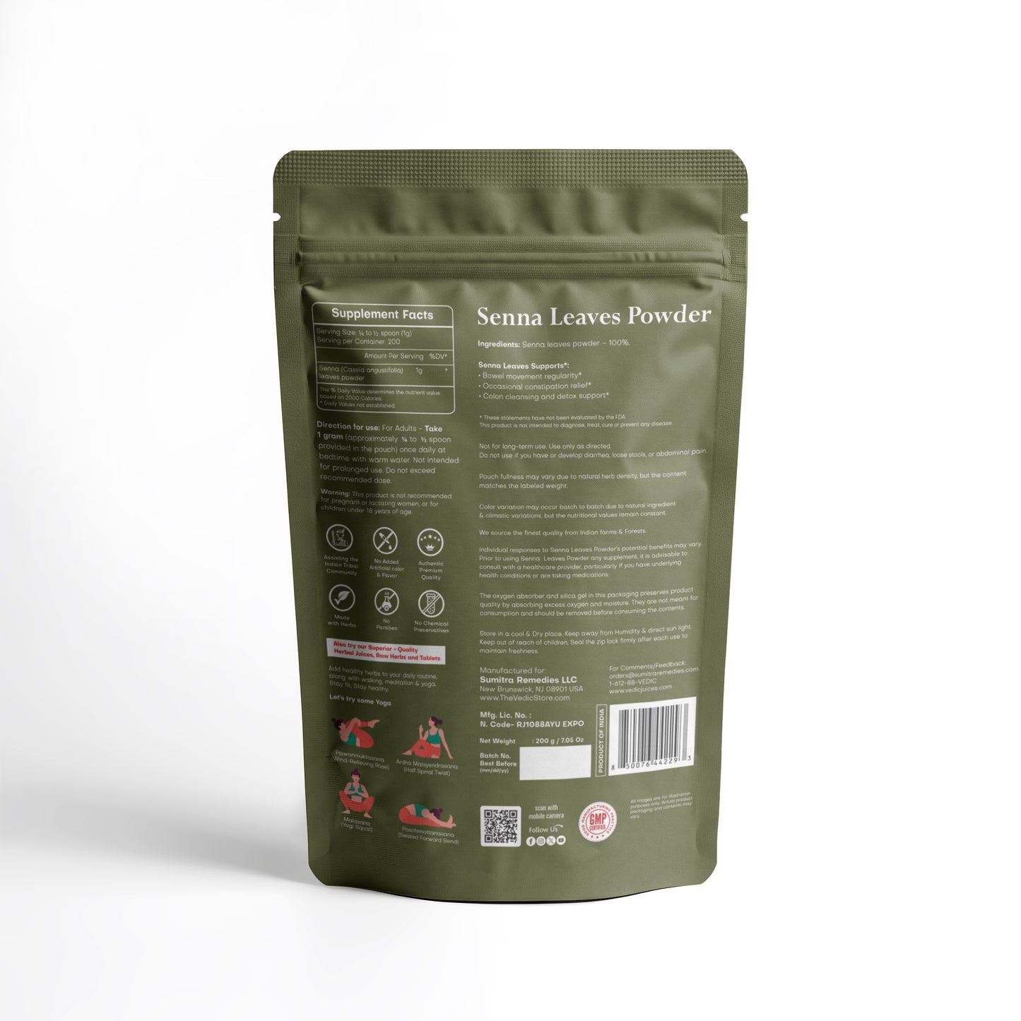 Vedic Senna Leaves Powder 200 G