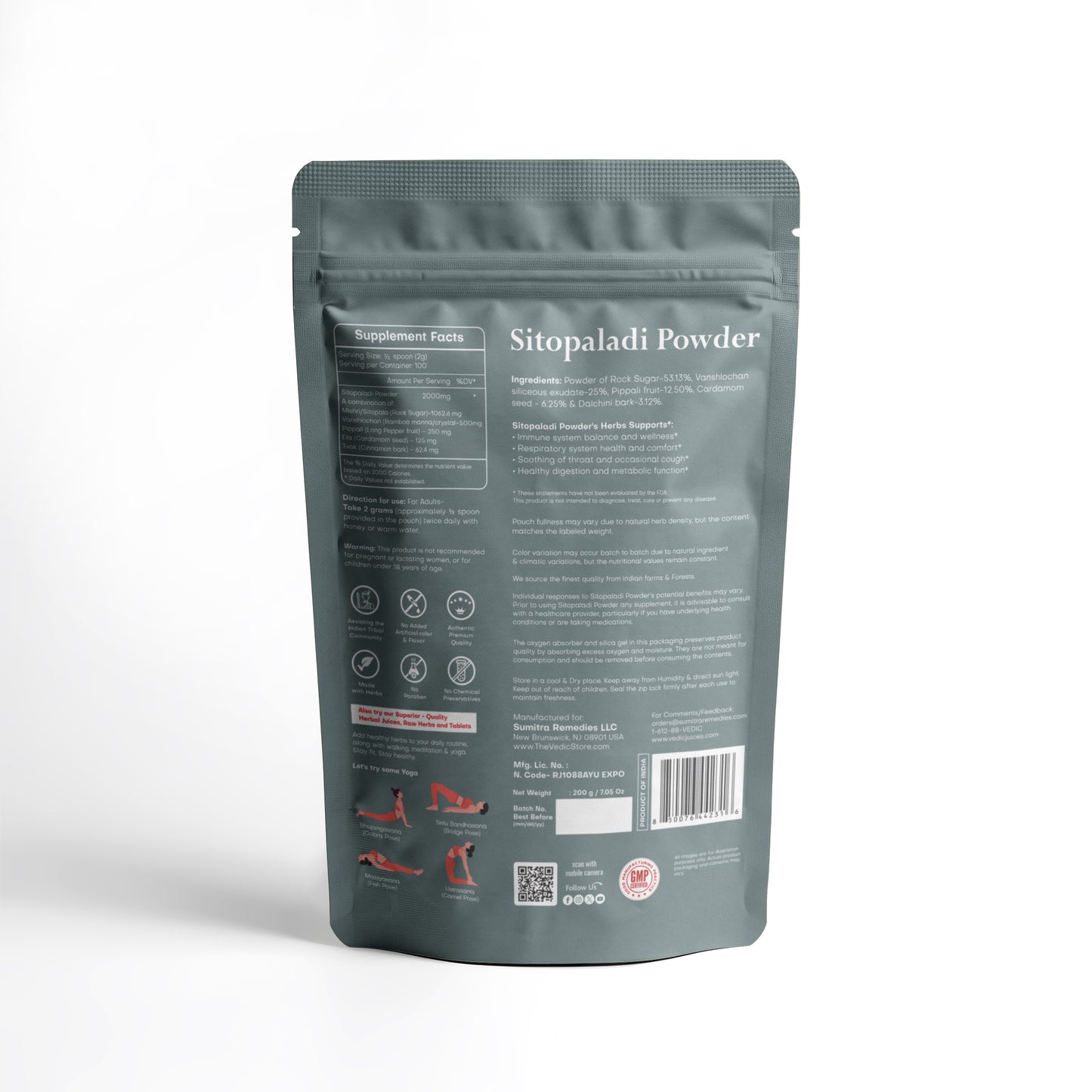 Vedic Sitopaladi  Powder 200 G
