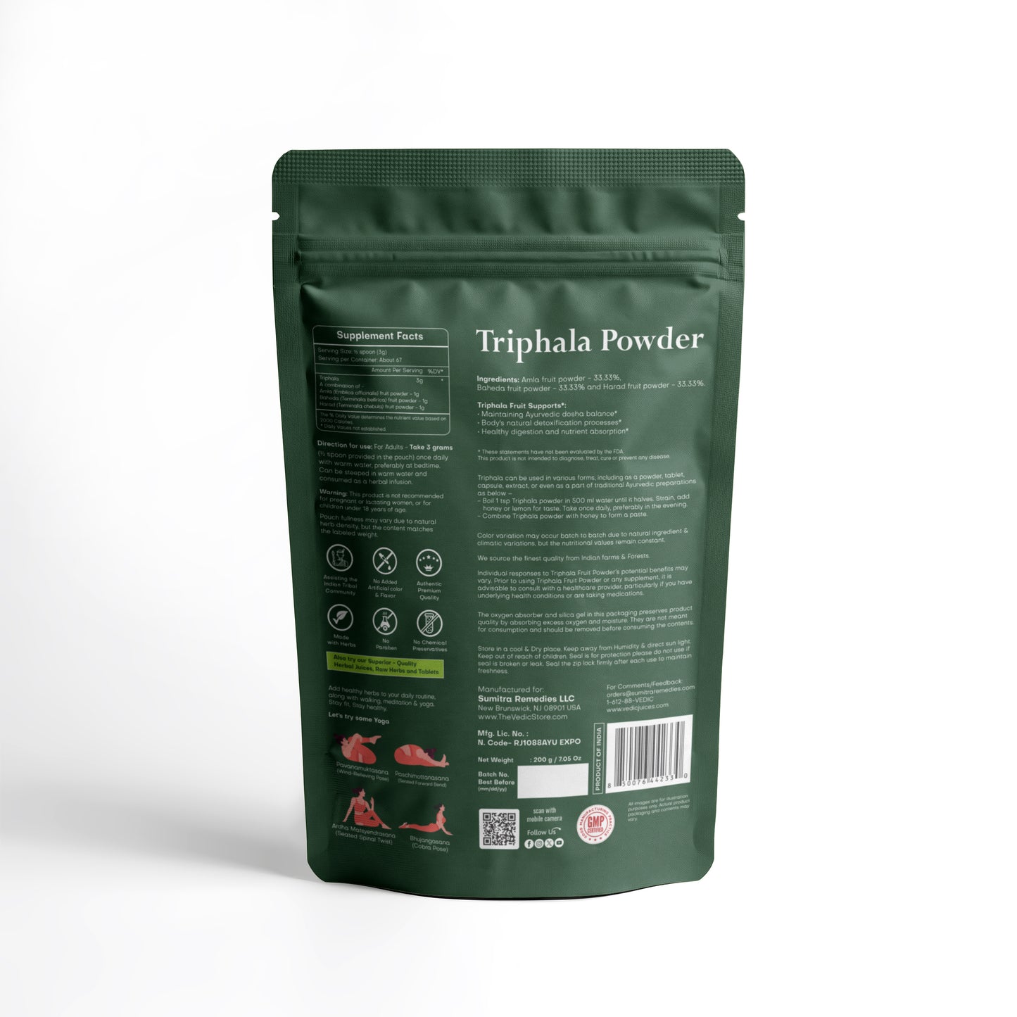 Vedic Triphala Powder 200 G