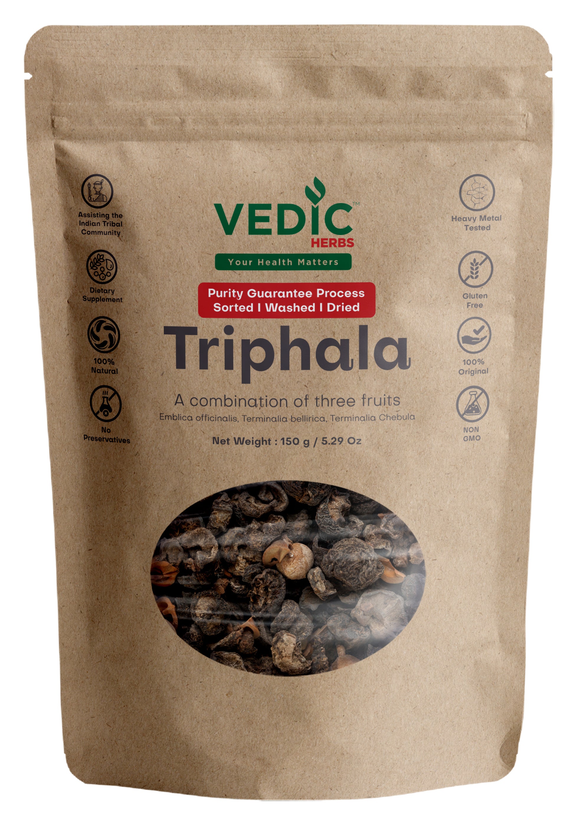Vedic Herbs Triphala Fruits - The Vedic Store