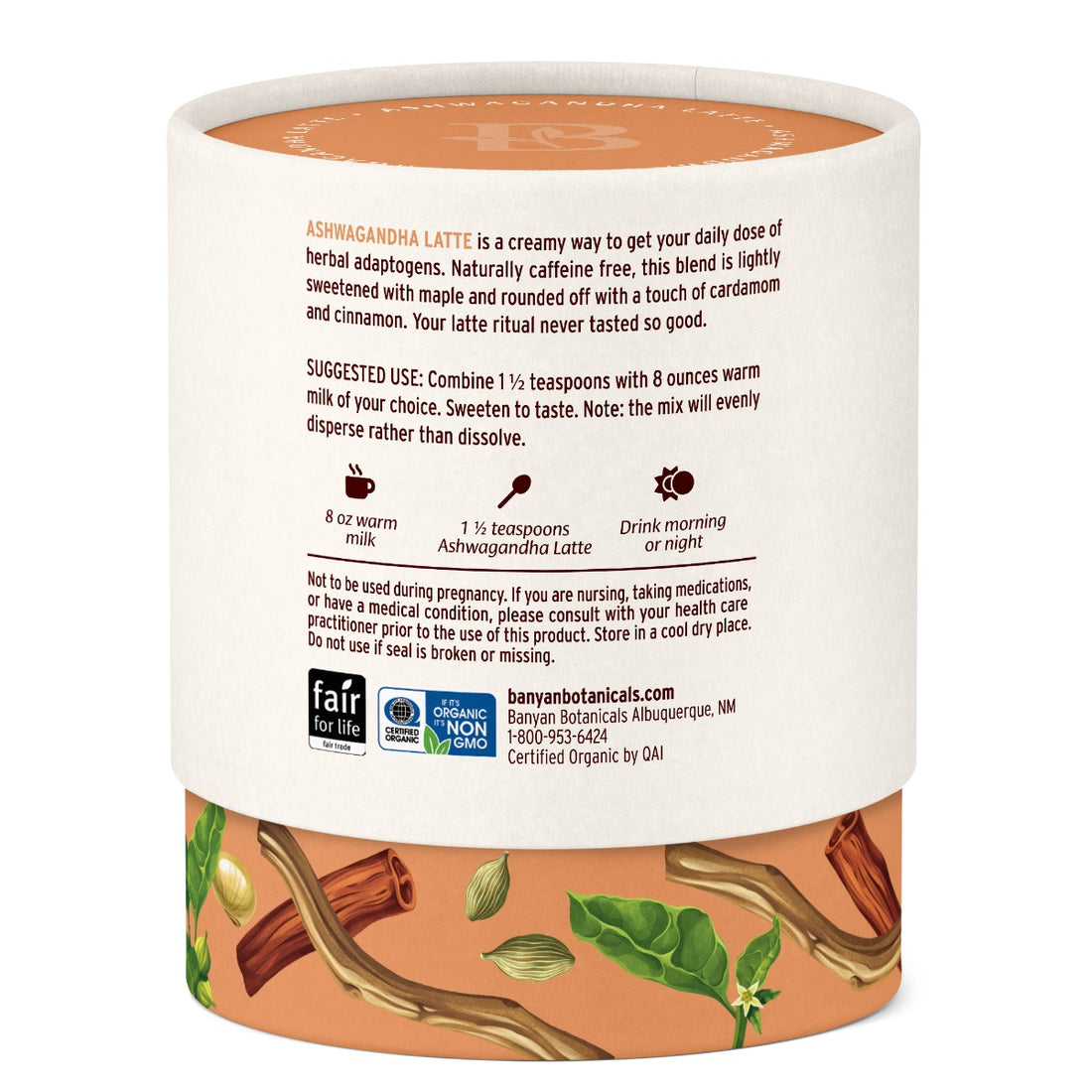 Banyan Botanicals Ashwagandha Latte Mix (4.2 oz)