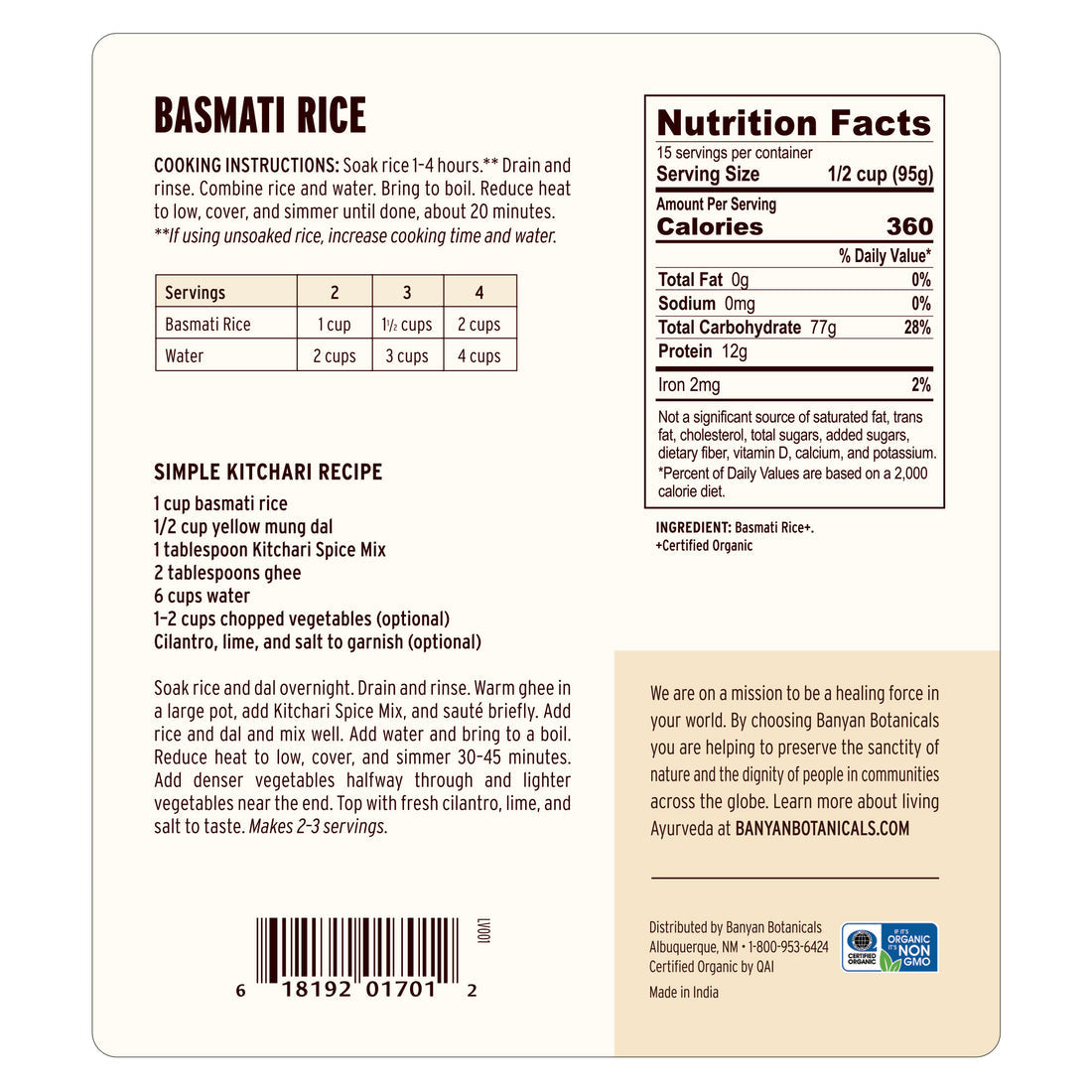 Basmati Rice - The Vedic Store