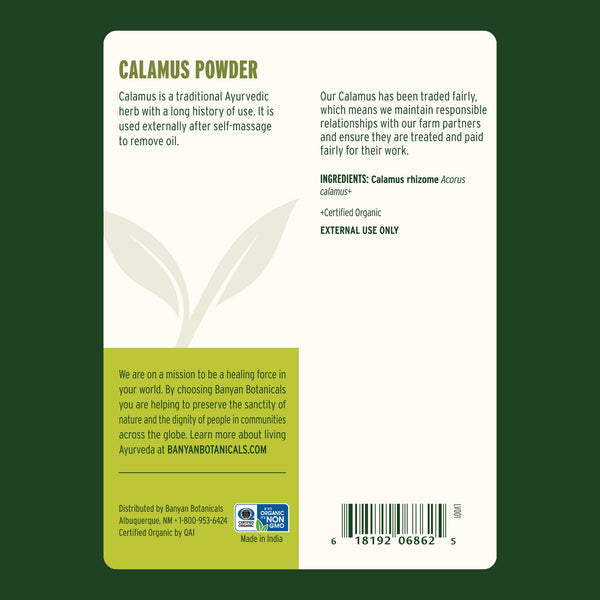 Banyan Botanicals Calamus powder - The Vedic Store
