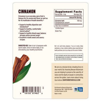Banyan Botanicals Cinnamon powder - The Vedic Store