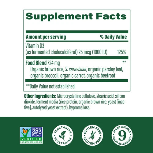 Vitamin D3 1000 IU (25 mcg)