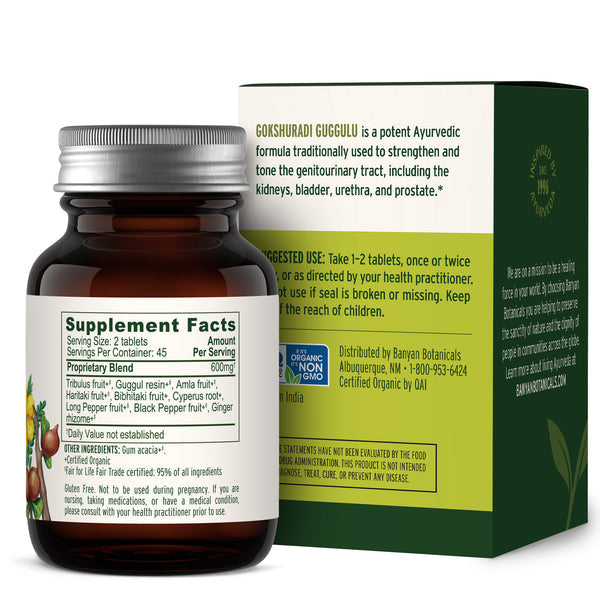 Banyan Botanicals Gokshuradi Guggulu tablets - The Vedic Store