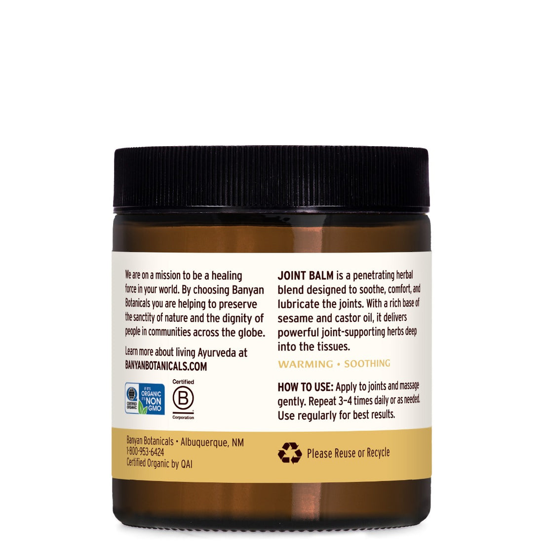 Banyan Botanicals Joint Balm - The Vedic Store