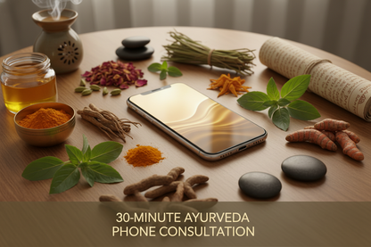 Schedule a 30 Minute Ayurvedic Consultation with Our Expert