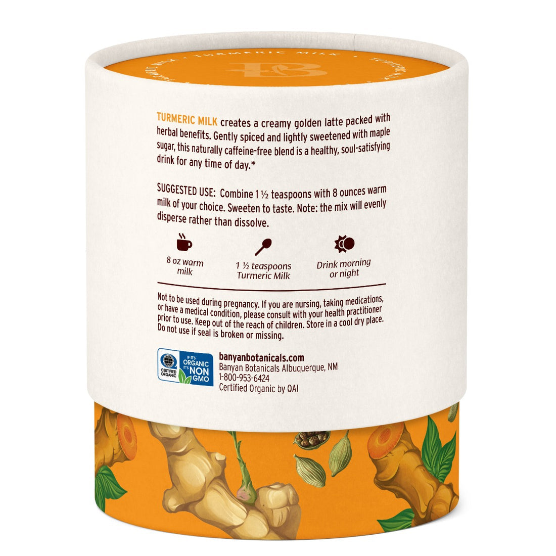 Banyan Botanicals Turmeric Milk Mix (4.3 oz)