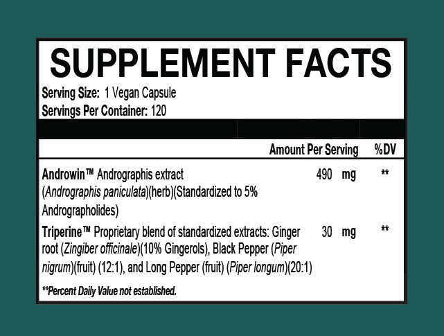 Immunity Boosting Andrographis Supreme (Kalmegh) Capsules - Immune Support - TheVedicStore.com