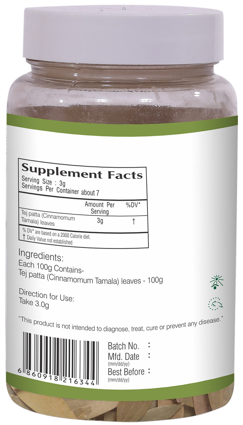 Vedic Tej Patta (Bay Leaf) - 100g - TheVedicStore.com