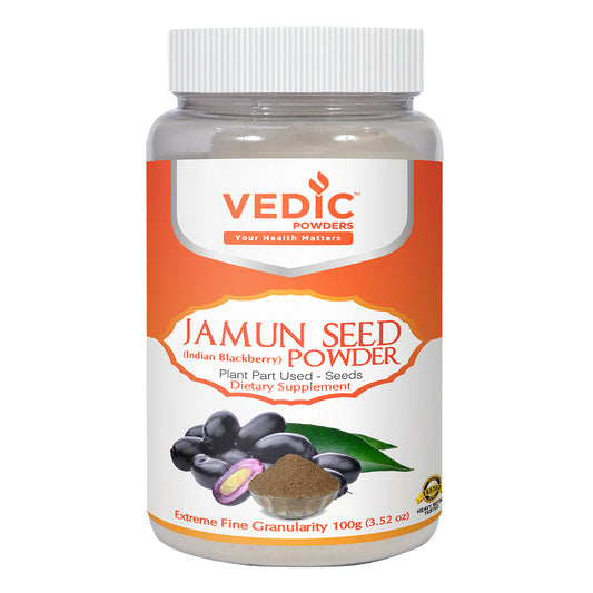 Vedic Jamun Seed Powder | Supports Healthy Glucose Levels - The Vedic Store