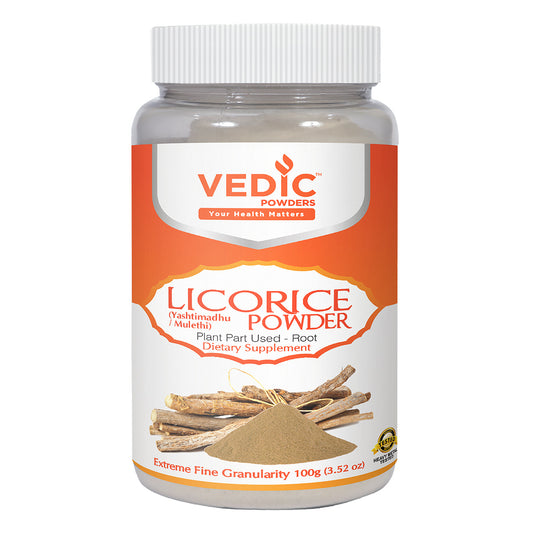 Vedic Licorice (Yashtimadhu) Powder | Supports Gastric and Oral Health - The Vedic Store