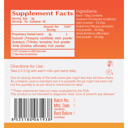 Vedic Rasayan Churan Powder | Supports Healthy Genito-Urinary Tract - The Vedic Store