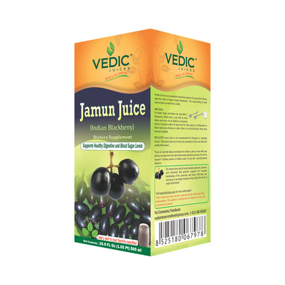 Vedic Jamun Juice | Support Healthy Digestion & Blood Sugar Levels - The Vedic Store