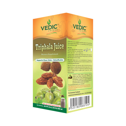 Vedic Triphala Juice | Supports Clean Colon Detoxification - The Vedic Store