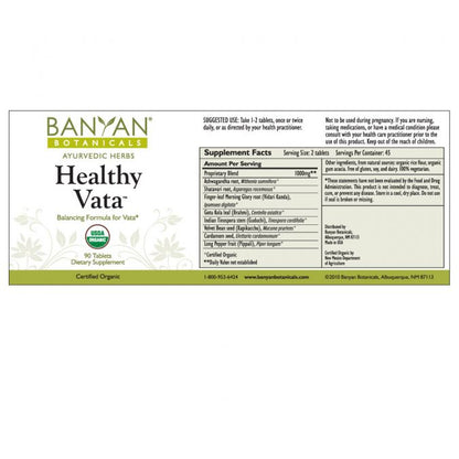 Healthy Vata - TheVedicStore.com