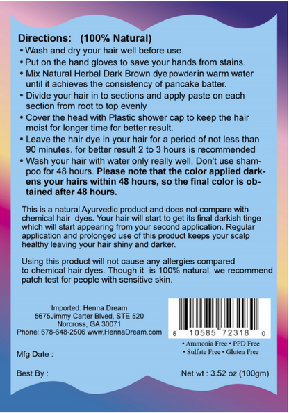 Henna Dream Brown - TheVedicStore.com