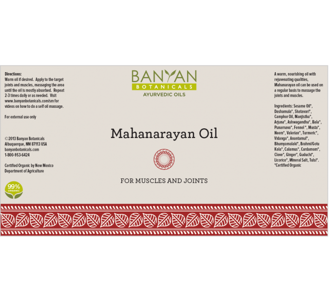 Mahanarayan Oil - TheVedicStore.com