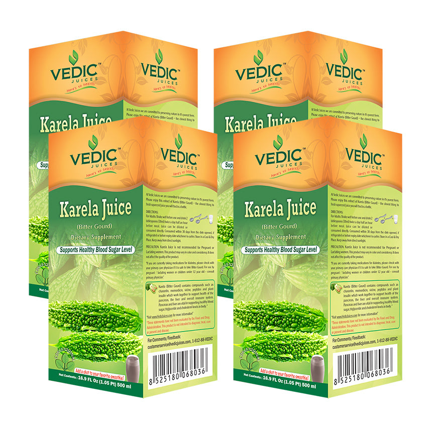 Vedic Karela Juice | Supports Healthy Blood Sugar Level (Bitter Gourd/Bitter Melon) - The Vedic Store