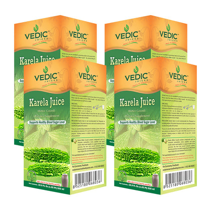 Vedic Karela Juice | Supports Healthy Blood Sugar Level (Bitter Gourd/Bitter Melon) - The Vedic Store