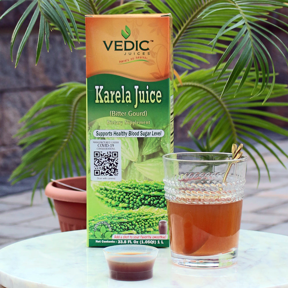 Vedic Karela Juice | Supports Healthy Blood Sugar Level (Bitter Gourd/Bitter Melon) - The Vedic Store